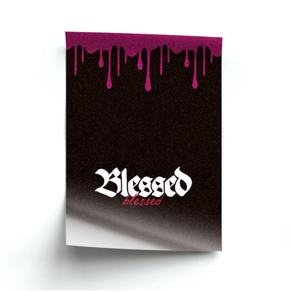 Glitter Blessed Poster