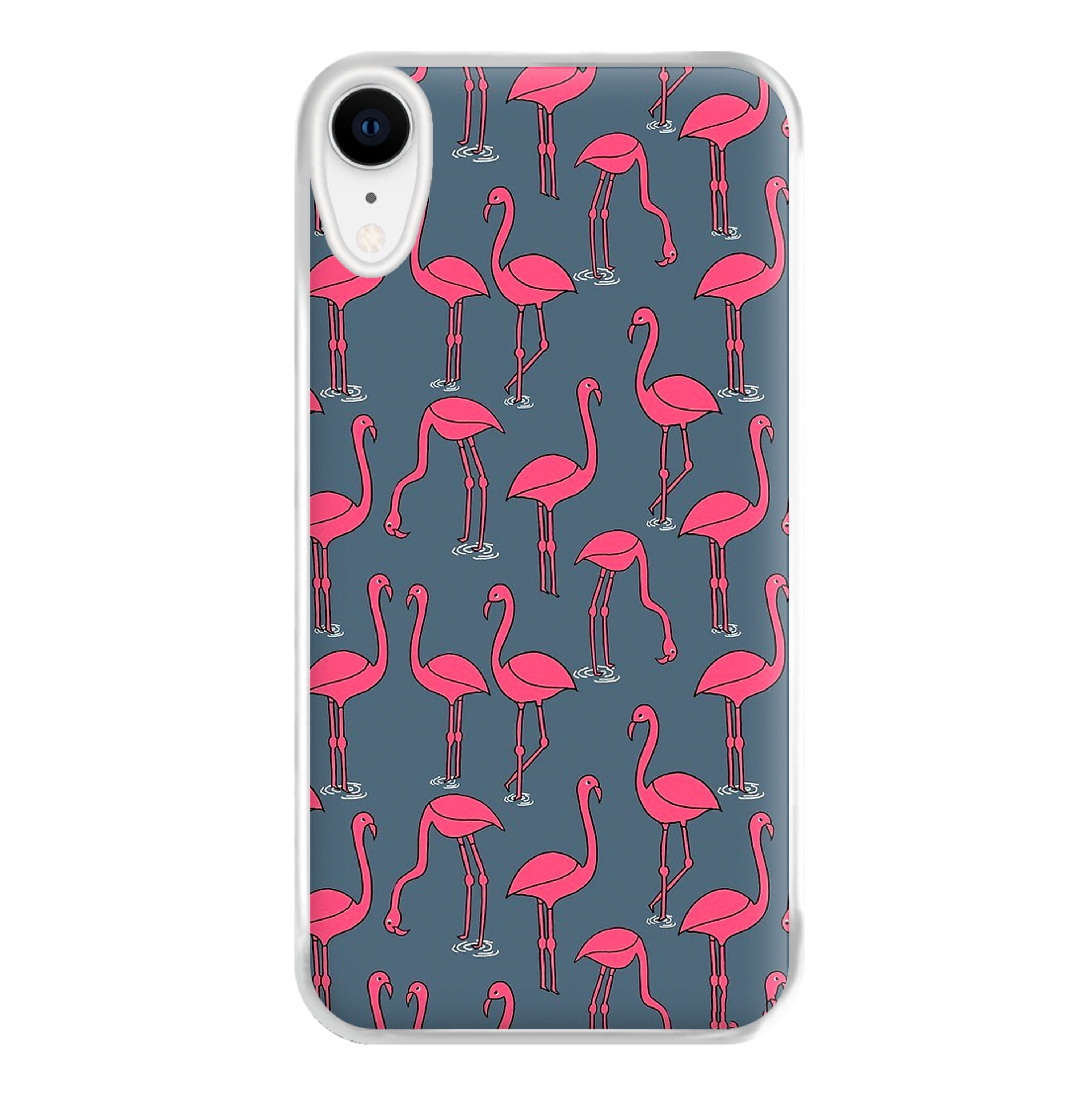 Basic Pink Flamingo Pattern Phone Case