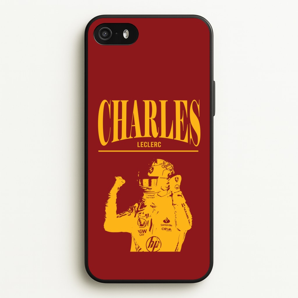 Charles Red And Gold iPhone 5 / 5s / SE 2016 Case