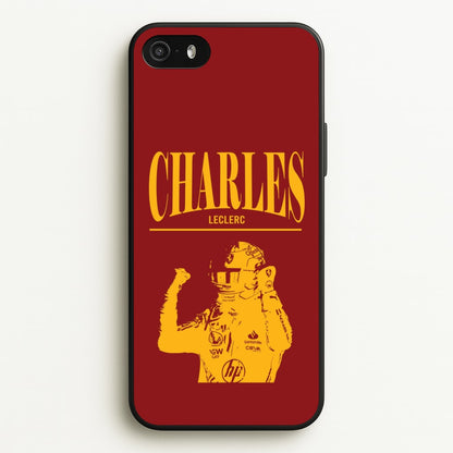 Charles Red And Gold iPhone 5 / 5s / SE 2016 Case