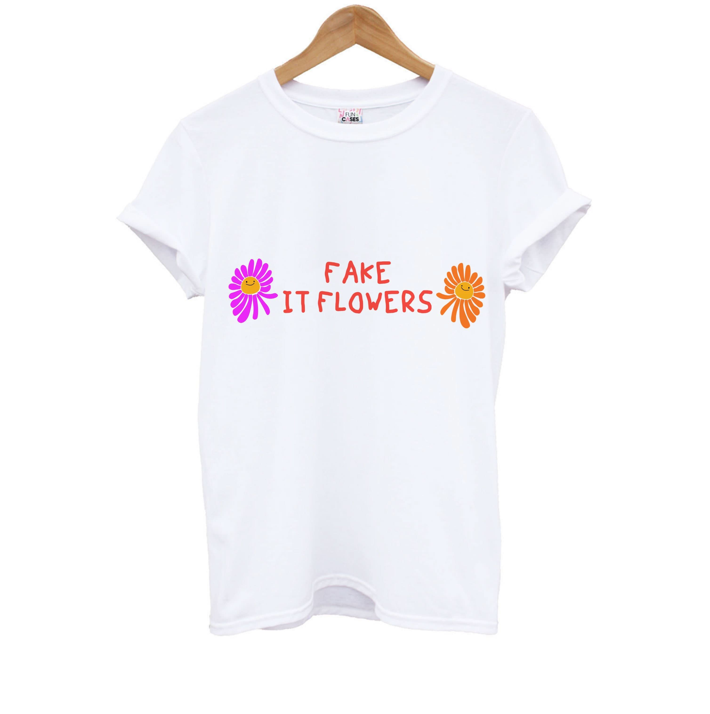 Fake It Flowers Kids T-Shirt