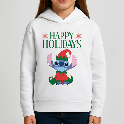 Cute Blue Alien Elf Girls Hoodie