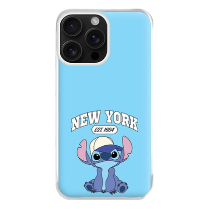 New York Blue Alien iPhone 16 Pro Case