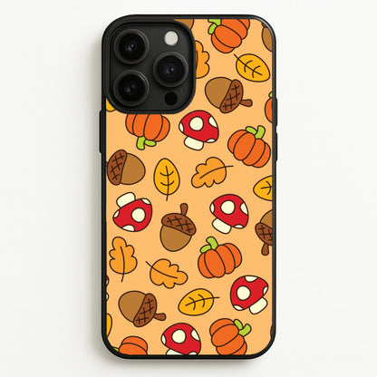 Cartoon Autumn Icons Pattern iPhone 13 Pro Case