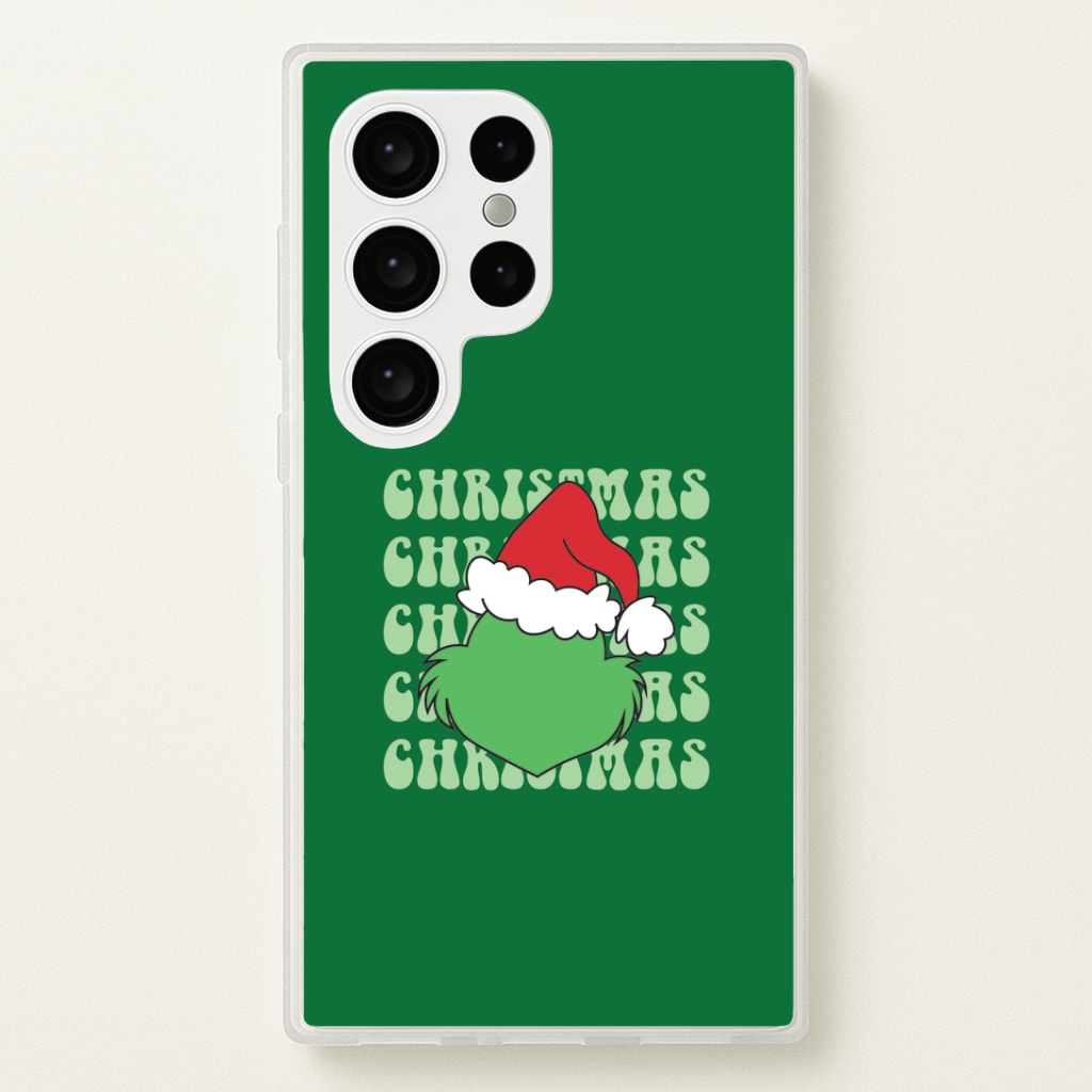 Green Creature Christmas Galaxy S24 Ultra Case
