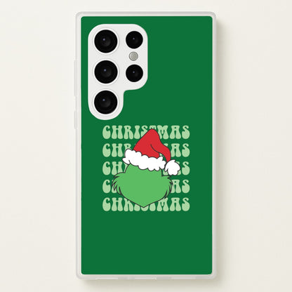 Green Creature Christmas Galaxy S24 Ultra Case