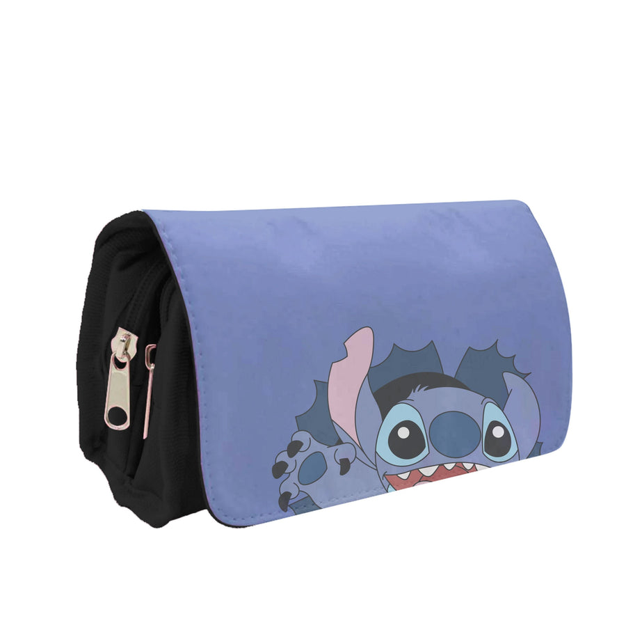 Torn Blue Alien Pencil Case