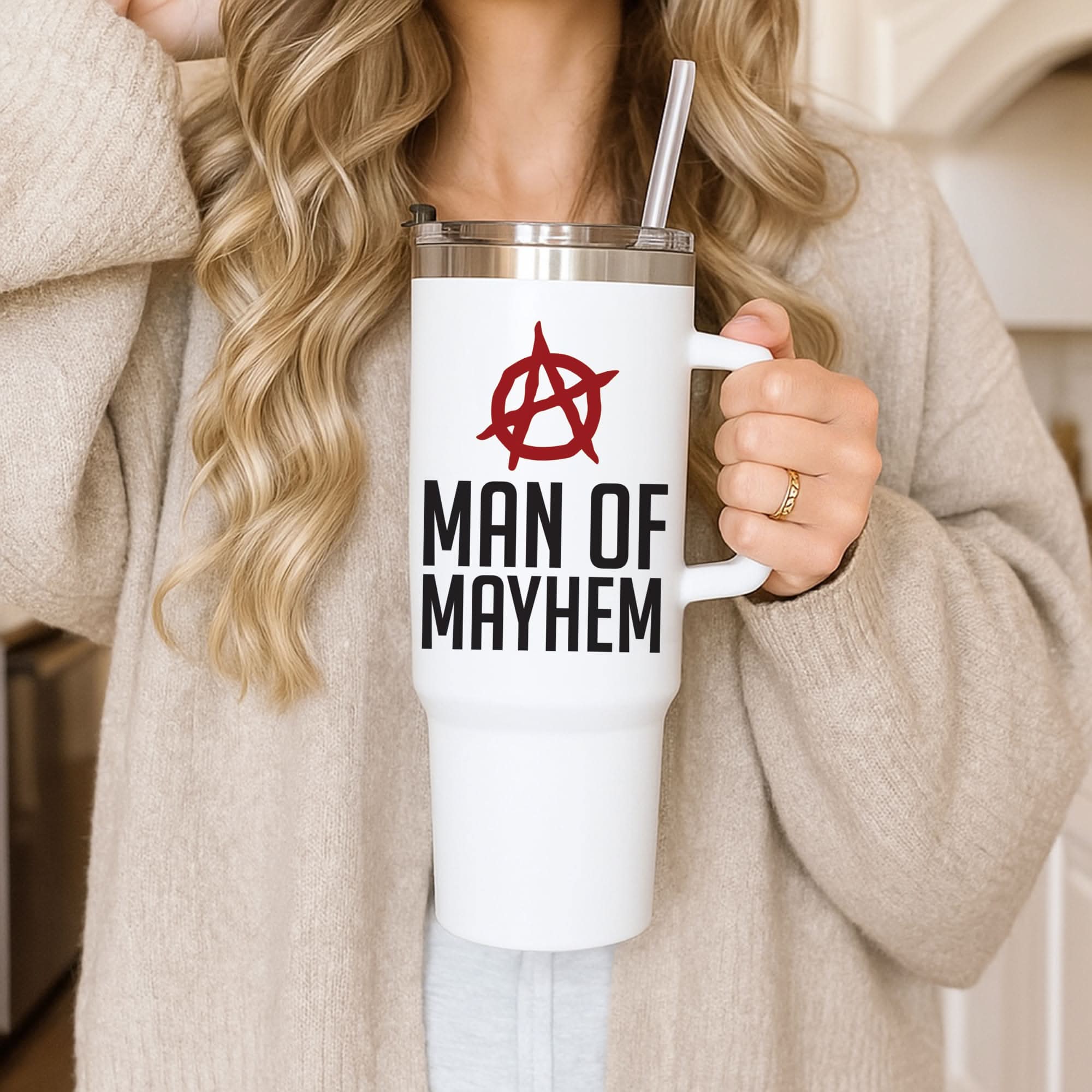 Man Of Mayhem Tumbler