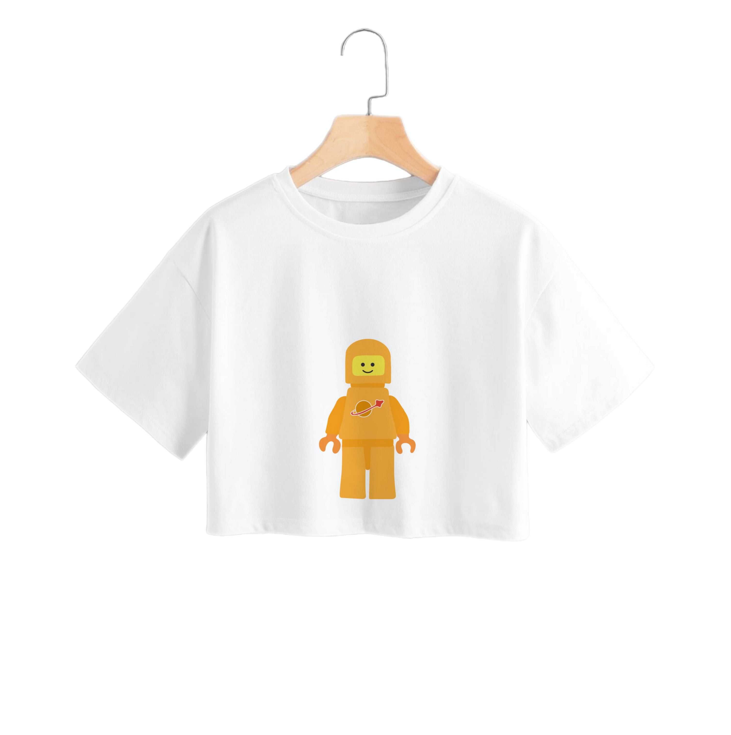 Astronaut - Bricks Crop Top