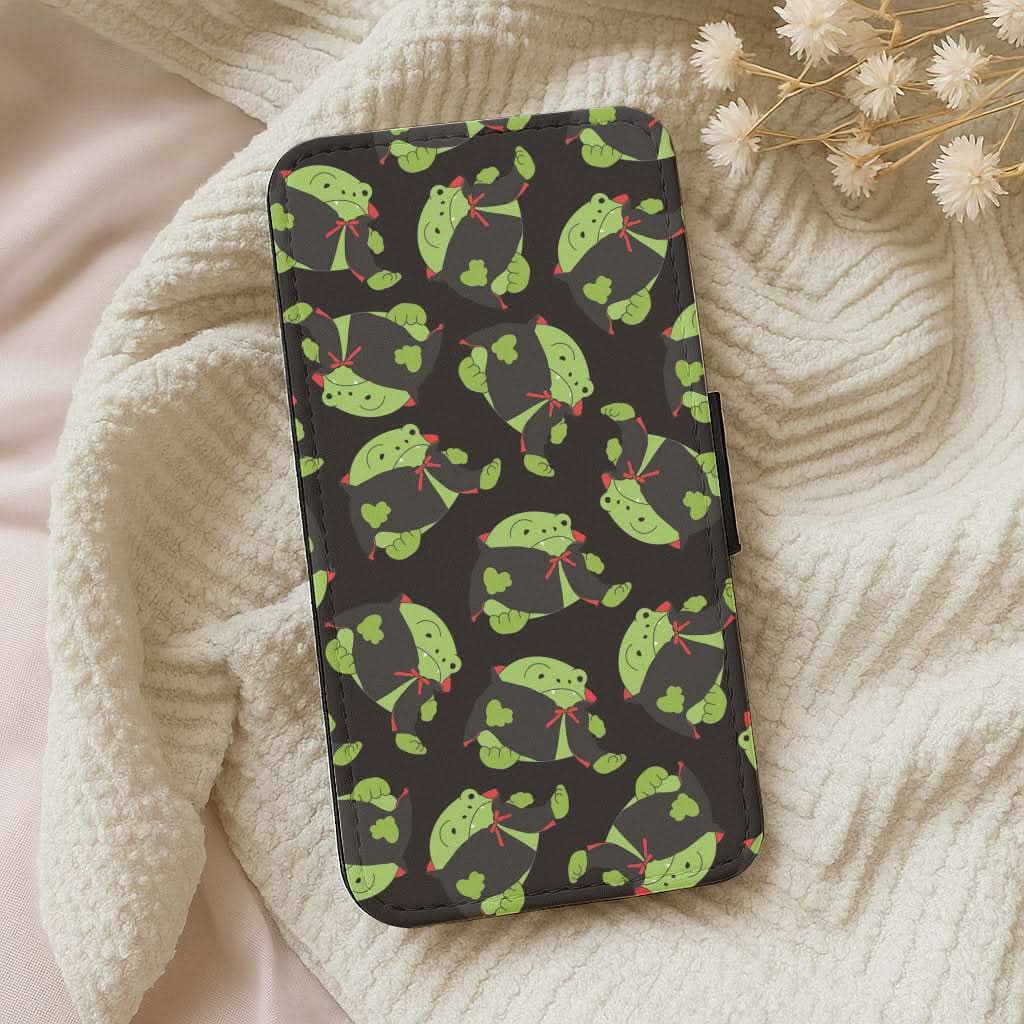 Vampire Frog Pattern  - Halloween Leather Phone Case