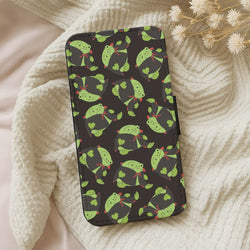 Vampire Frog Pattern  - Halloween Leather Phone Case