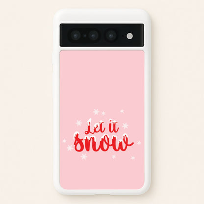Let It Snow Snowflakes Google Pixel 7 Pro Case