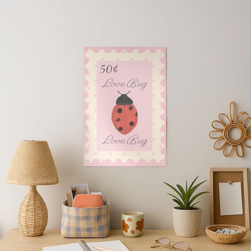 Ladybug Post Art Print