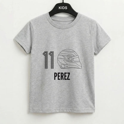 Perez Helmet 2026 Grey Kids T-Shirt