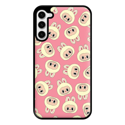 Cute Cream Monster Face Pattern Galaxy S23 Plus Case