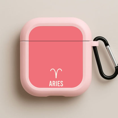Aries Pastel Zodiac Pink AirPods Case