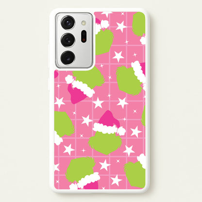 Pink Green Creature Xmas Pattern Galaxy Note 20 Ultra Case