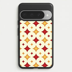 Geometric Christmas Stars Pattern Google Pixel 10 Pro XL Case