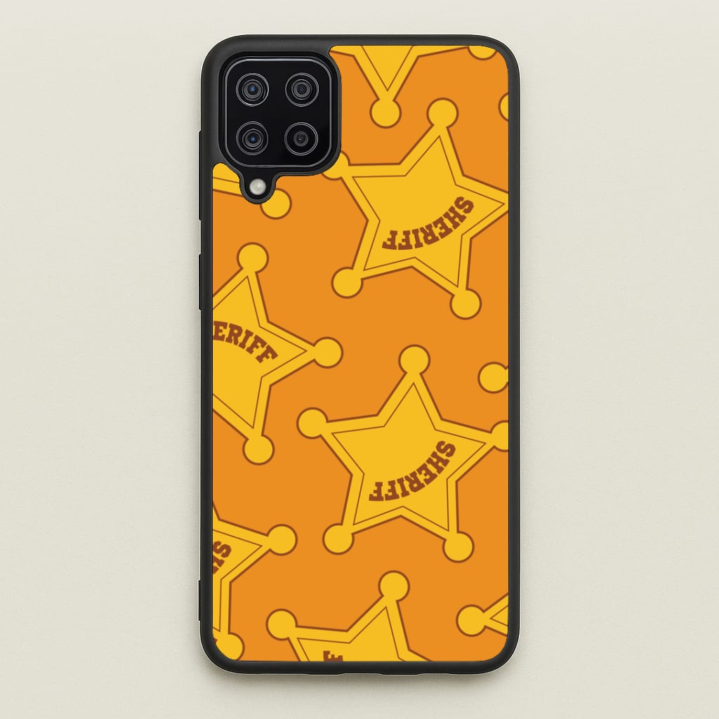 Sheriff Badge Pattern Galaxy A12 Case