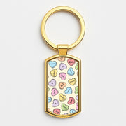 K-Pop Band Members Love Hearts Pattern Luxury Keyring 3