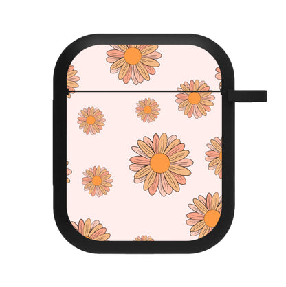 Peach Daisy AirPods Case