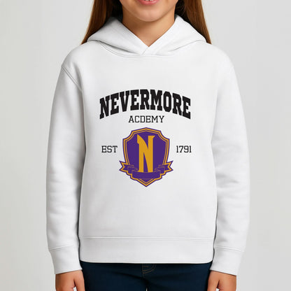 Addams Academy Purple Girls Hoodie