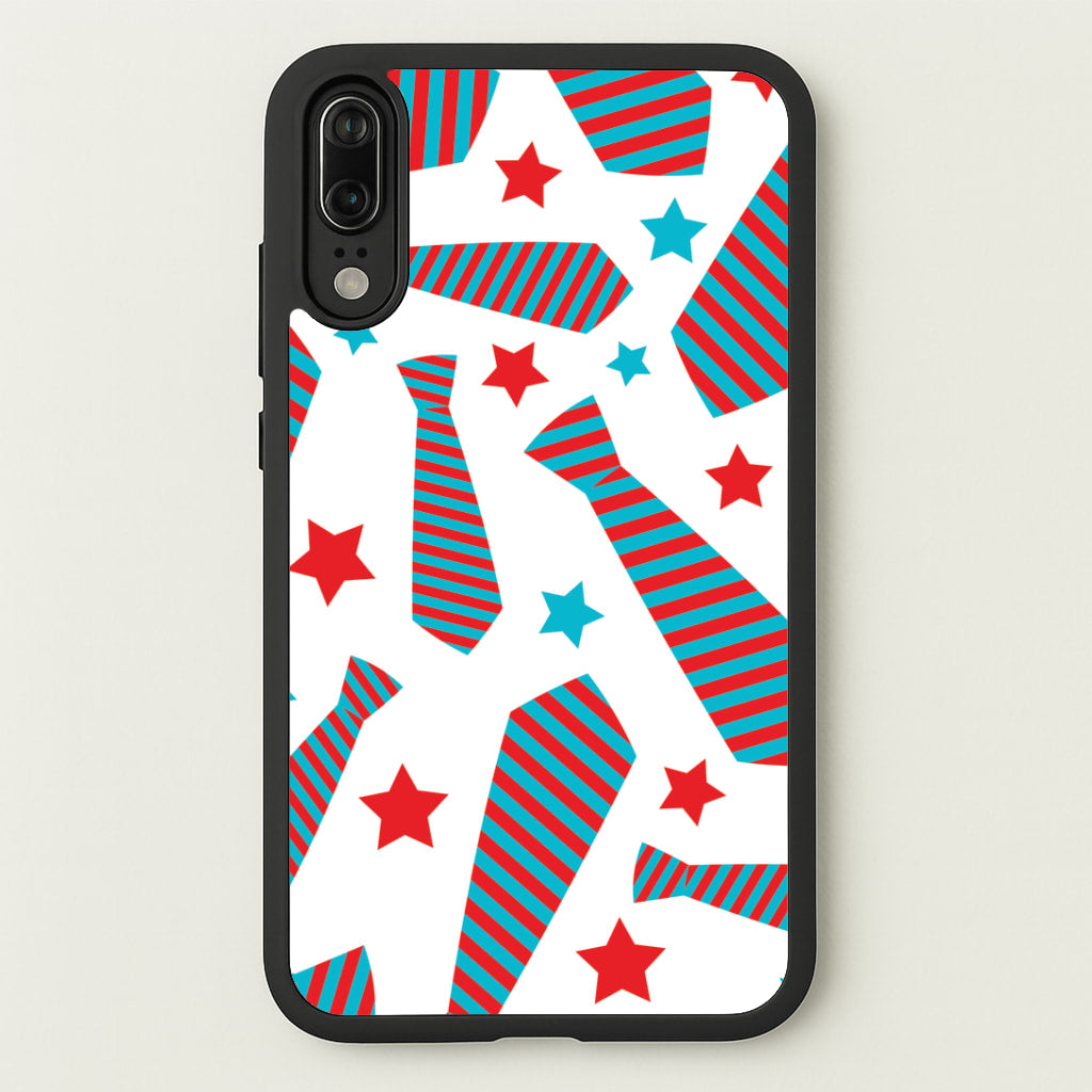 Tie And Stars Pattern Huawei P20 Case