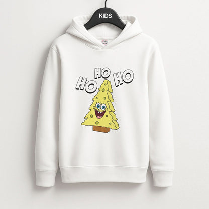 Christmas Tree Cartoon Sponge Kids Hoodie