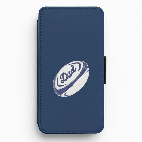 Dad Rugby Ball Flip / Wallet Phone Case
