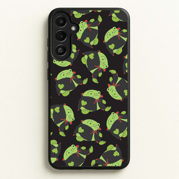 Vampire Frog Pattern  - Halloween Galaxy A36 Case