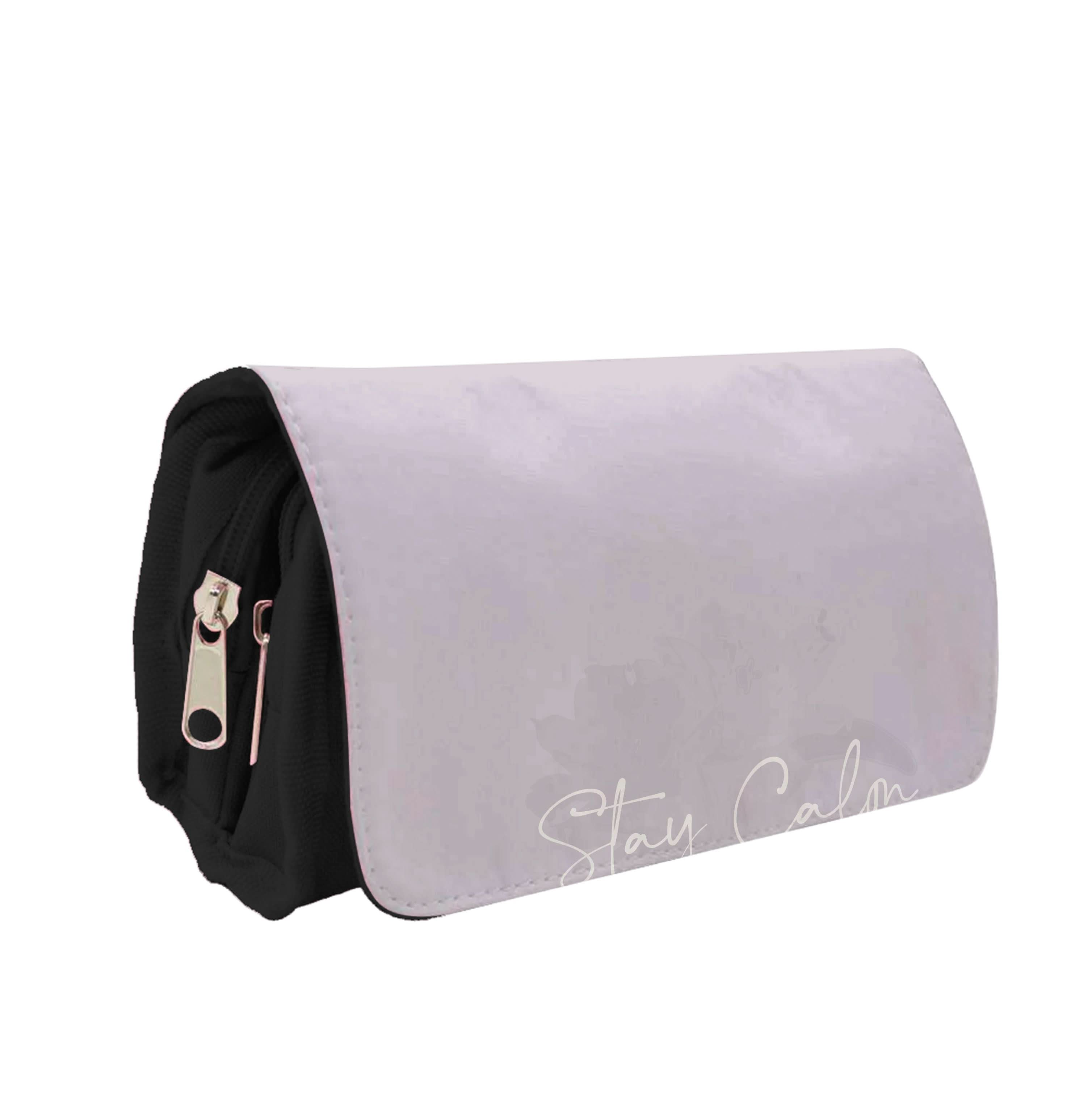 Mauve Stay Calm Pencil Case