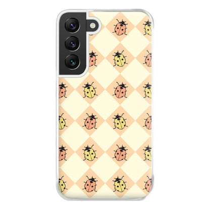 Argyle Ladybugs Pattern Galaxy S22 Case