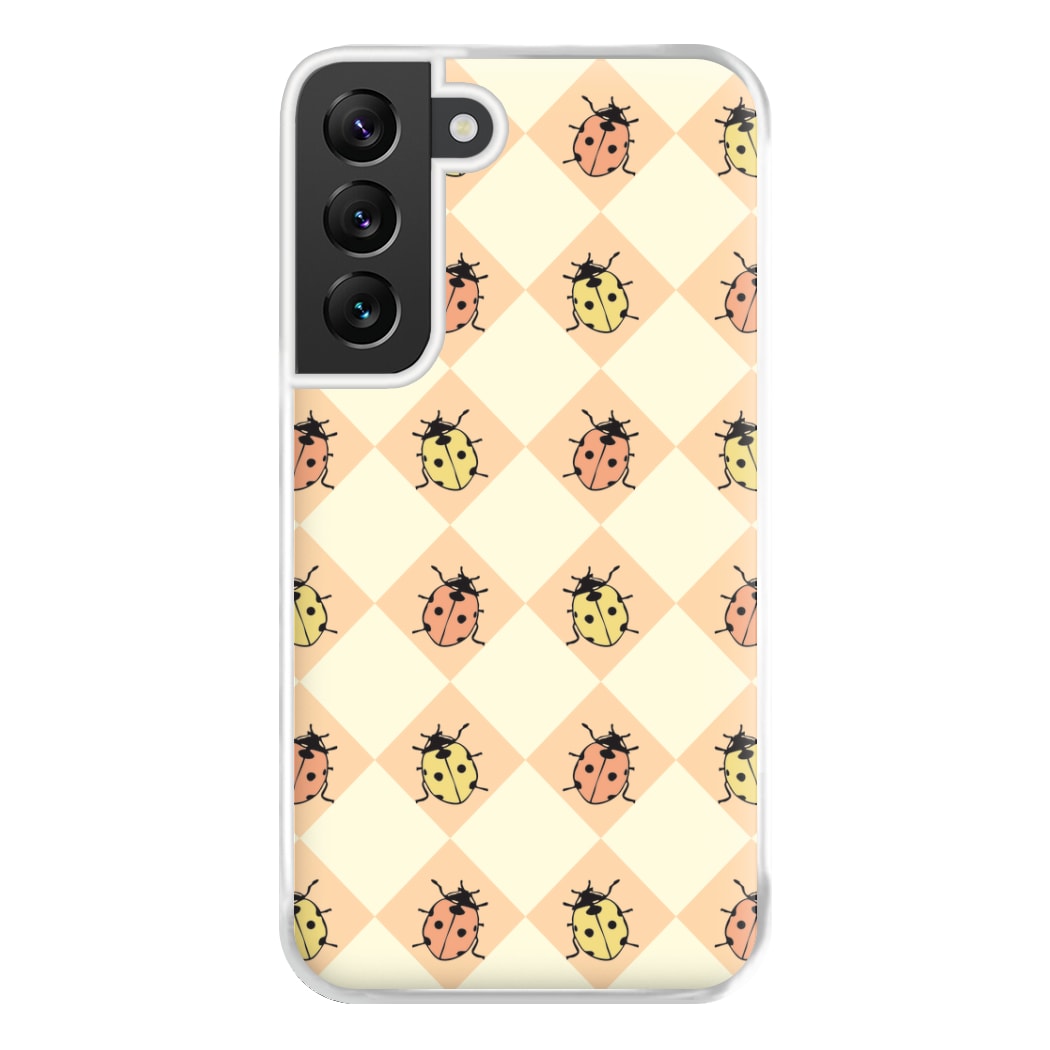 Argyle Ladybugs Pattern Galaxy S22 Plus Case