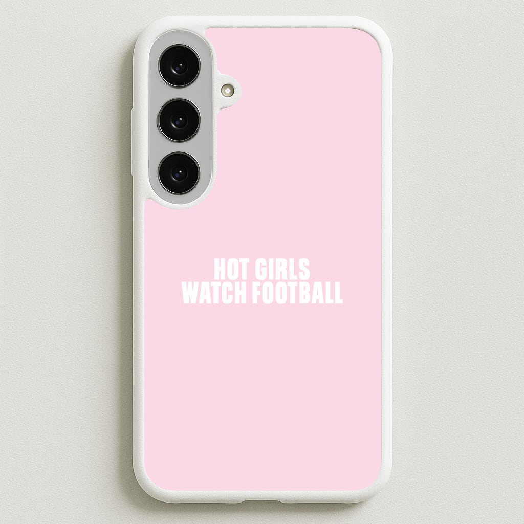 Hot Girls Watch Football Galaxy S25FE Case