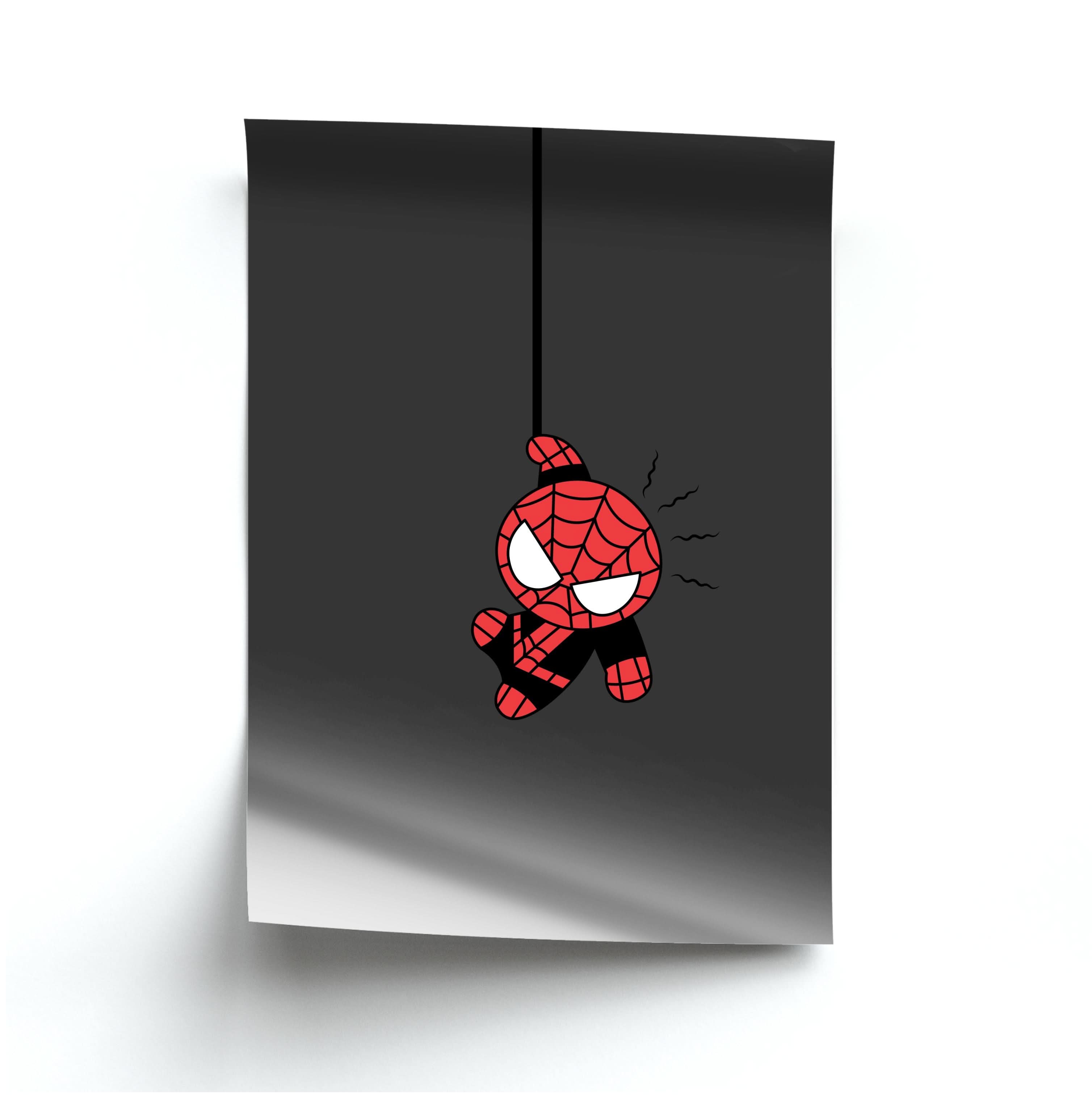 Gray Hanging Spider Hero Poster