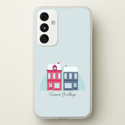 Seasons Greetings Winter Townhouses Galaxy A15 Case