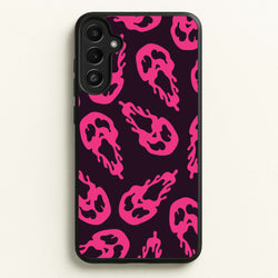 Trippy Ghost Face Pattern Galaxy A36 Case