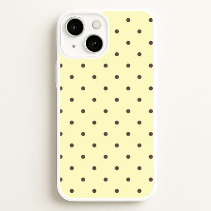 Vanilla & Chocolate Polka Dots iPhone 13 Mini Case