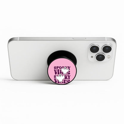Spooky Vibes Pink Phone Stand