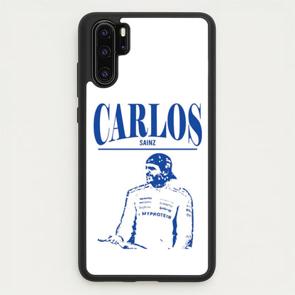 Carlos White And Blue Huawei P30 Pro Case