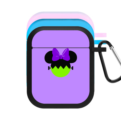 Frankenstein Girl Mouse Halloween AirPods Case