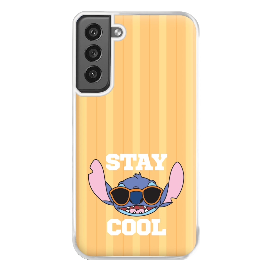 Stay Cool Blue Alien Galaxy S21FE Case