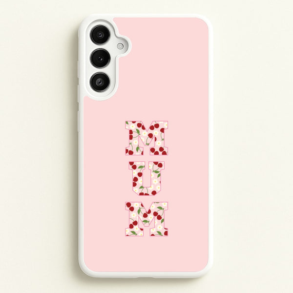 Floral Varsity Mum Galaxy A36 Case