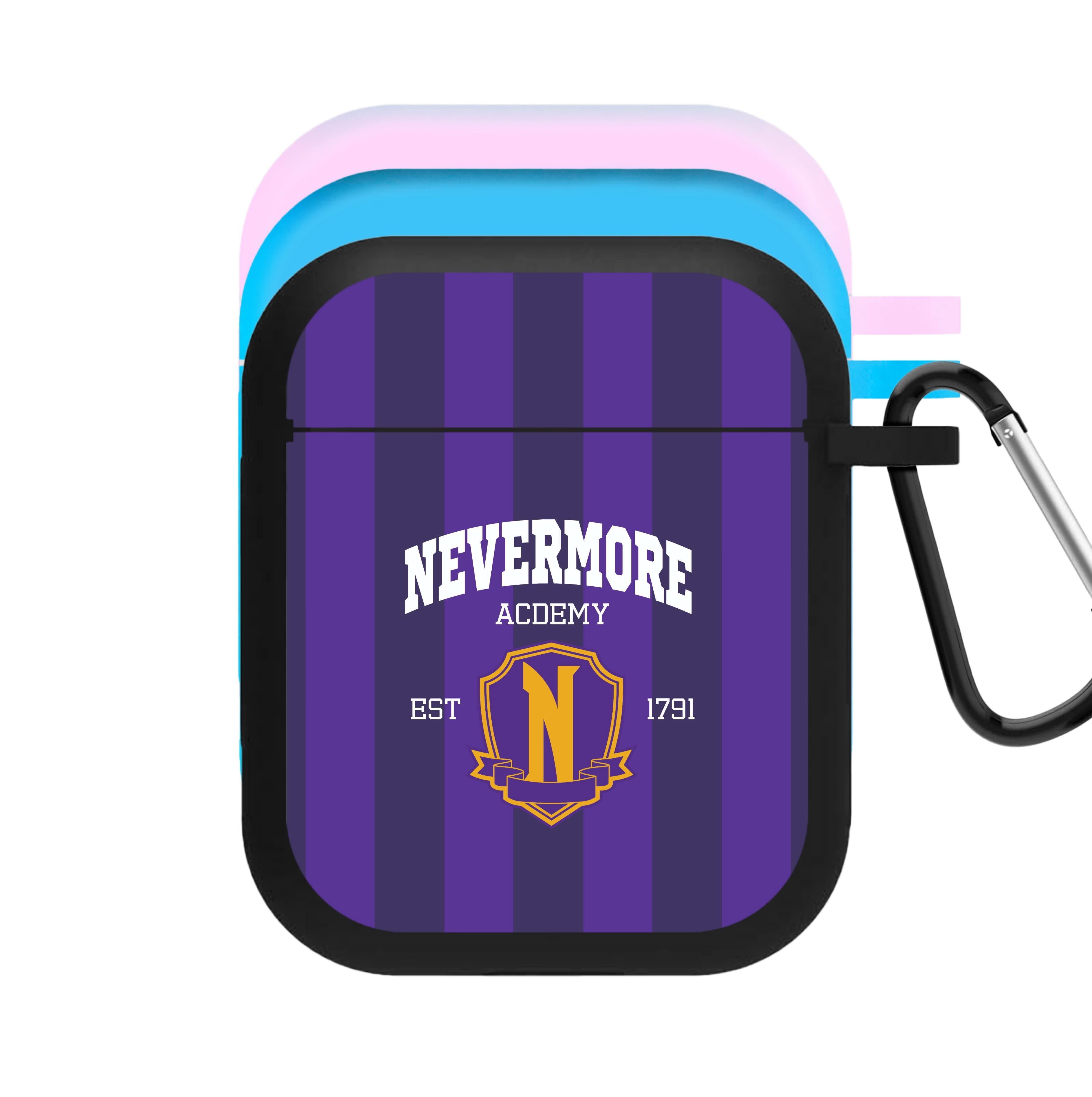 Addams Academy Purple AirPods Case