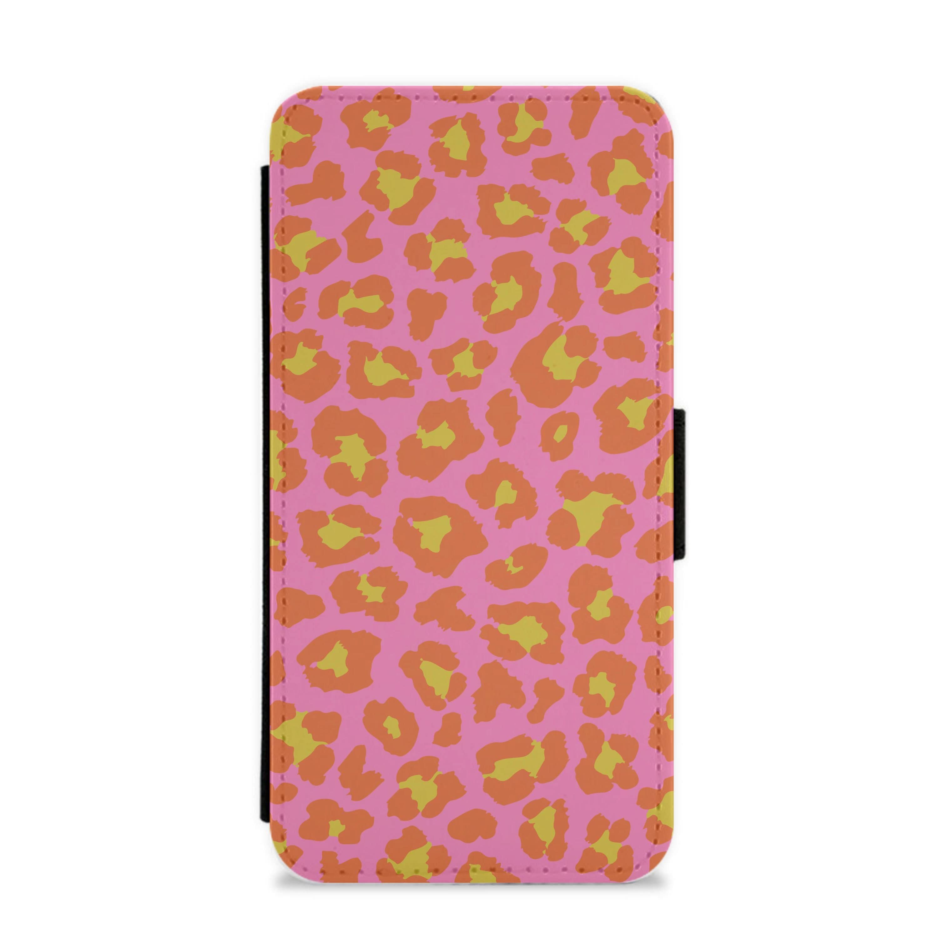 Vibrant Cheetah Print Flip / Wallet Phone Case
