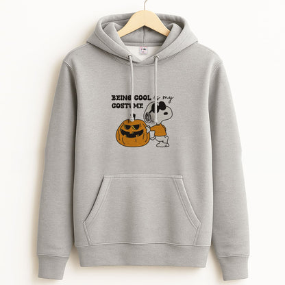 Being Cool Is My Costume Unisex Grey Hoodie