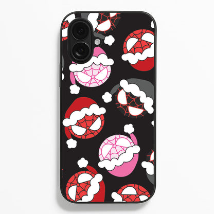Spider Heroes Christmas Pattern iPhone 16 Plus Case
