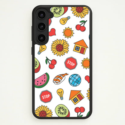 Harry Stickers Pattern Galaxy S23 Case
