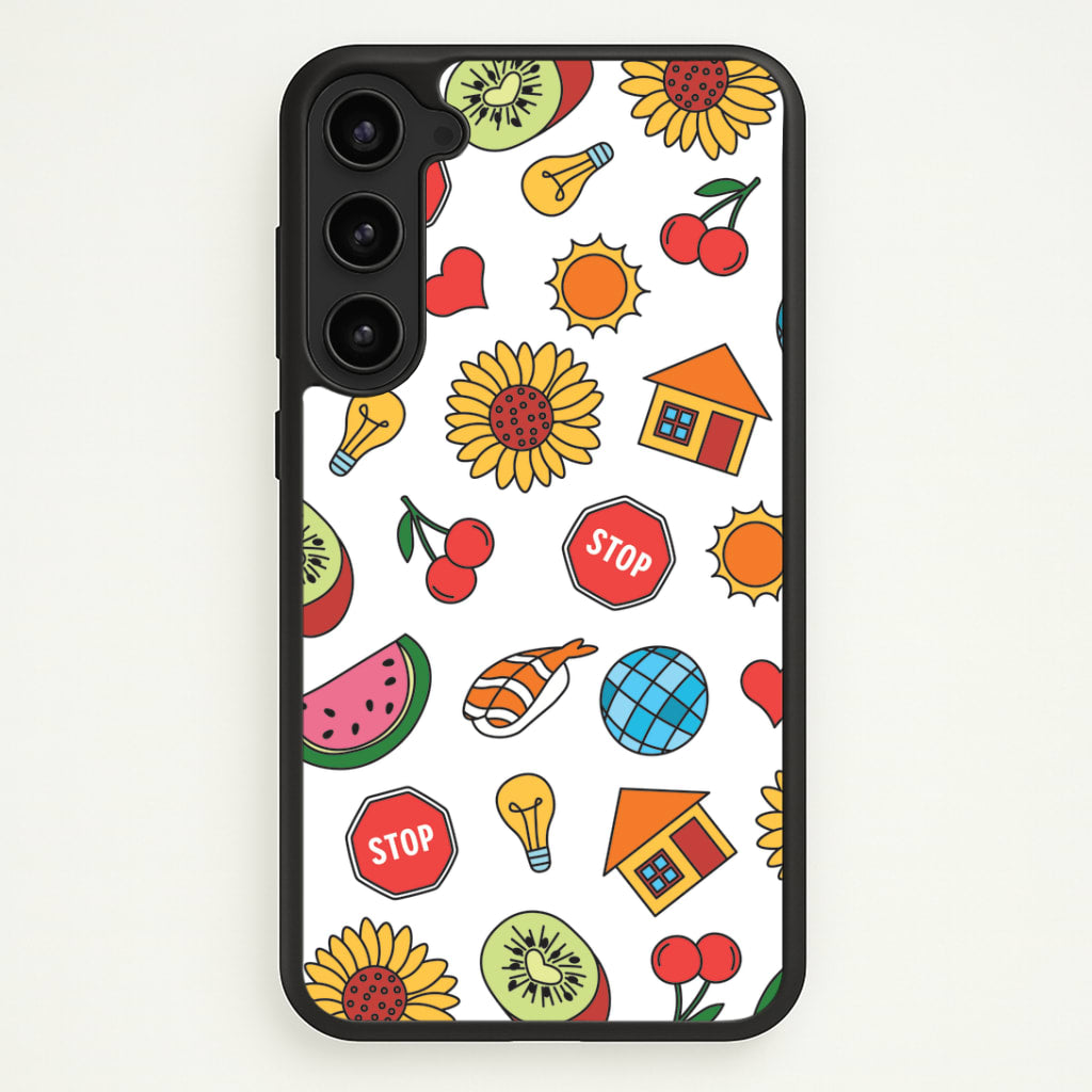 Harry Stickers Pattern Galaxy S23 Plus Case
