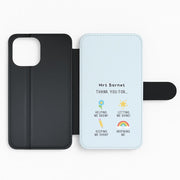 Thank You For Helping Me Flip / Wallet Phone Case 2